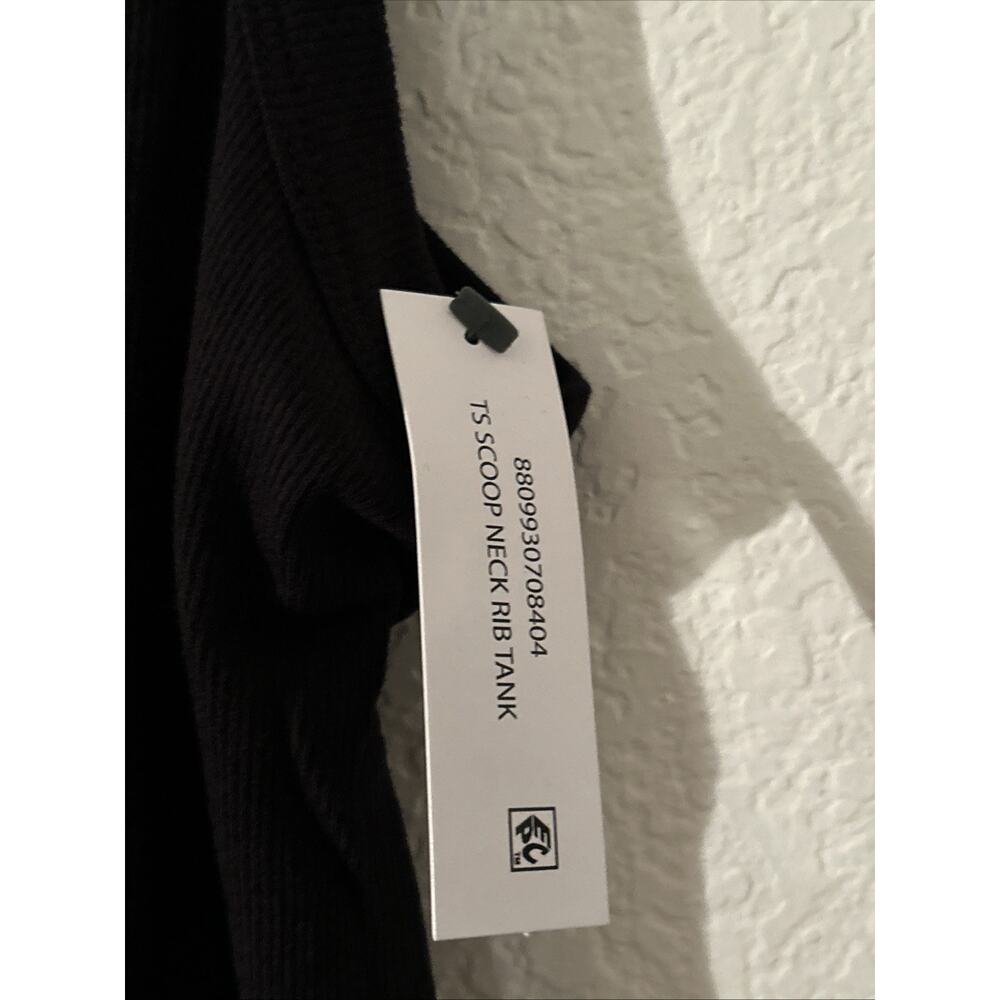 Lot Of 2 Women’s Terra & Sky Scoop Neck Rib Tank Top Black NWT 14W - Picture 3 of 4